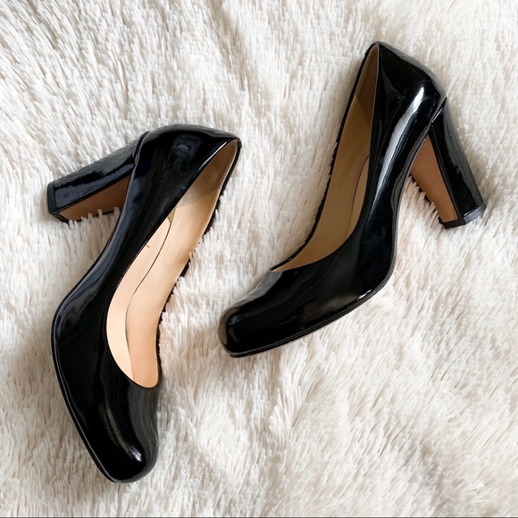 Cole Haan Shoes - Cole Haan | Black Patent Leather Block Heels 7B